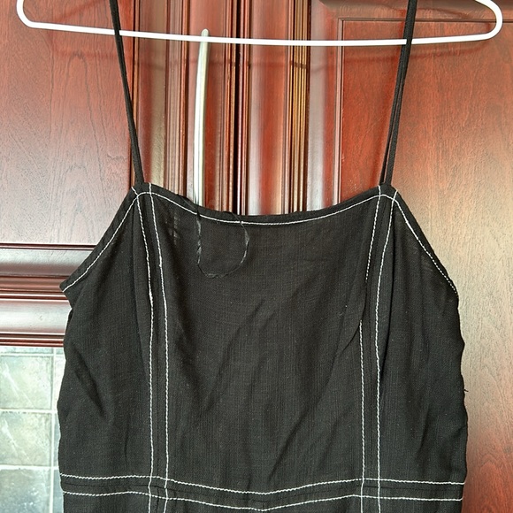 COPY - ZARA black romper jumpsuit with top stitching size extra size - Picture 8 of 12